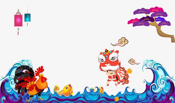 鸡年新年素材