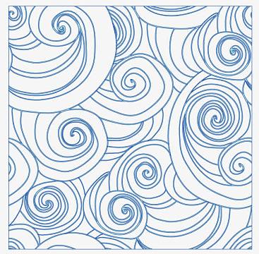 蓝色海洋波浪花纹背景