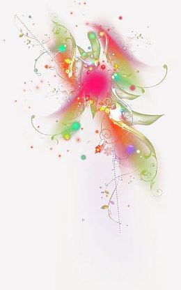 彩色花纹