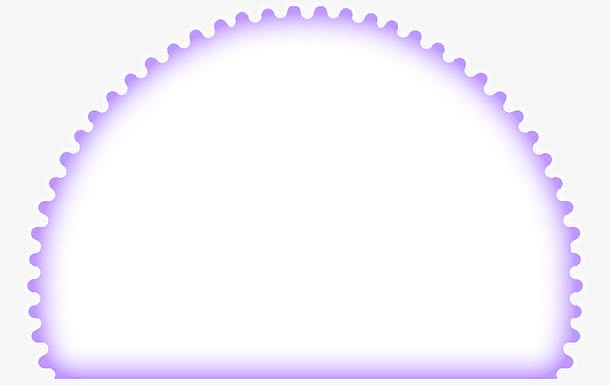 紫色发光半圆形