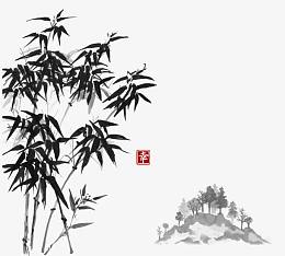 水墨竹子