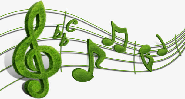 春季清新小草音符乐章