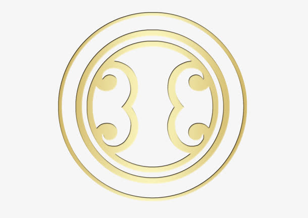 圆形吉祥回形纹