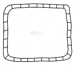 手绘相框素材 卡通手绘线条方框