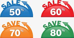 矢量商品促销标签