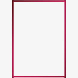 渐变红色方框装饰免扣元素
