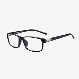 黑色方框眼镜扁侧面