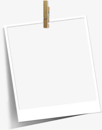 白色卡通纸张夹子创意