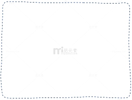 白色虚线相框