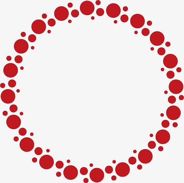 红色圆点圆形