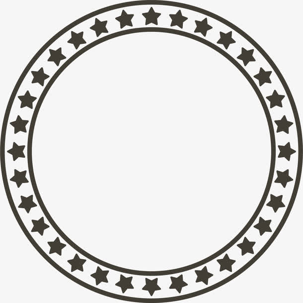 圆形圆点虚线圆矢量