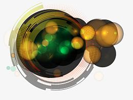 数码科技发光ppt背景装饰矢量图