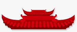 插画宫殿屋檐