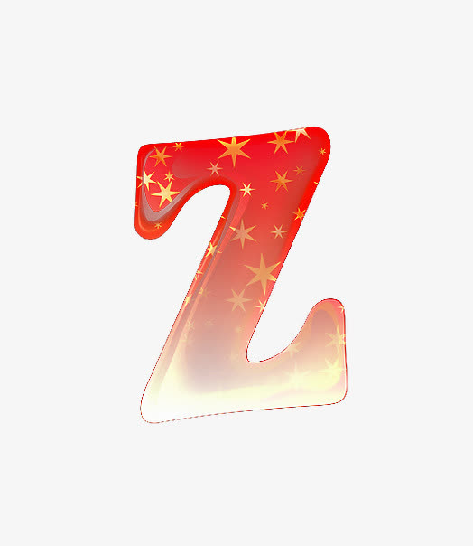 渐变红旗字母z
