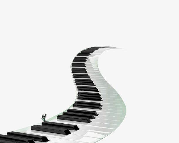 黑白钢琴琴键