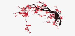 梅花水墨画
