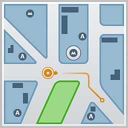 路地图标准道路图标