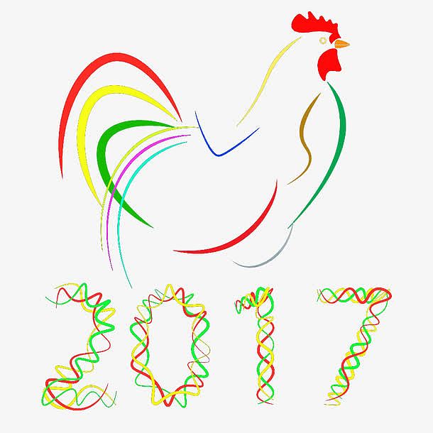2017鸡年彩带