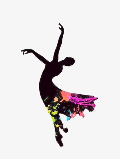 舞蹈人物剪影素材免费下载_觅元素