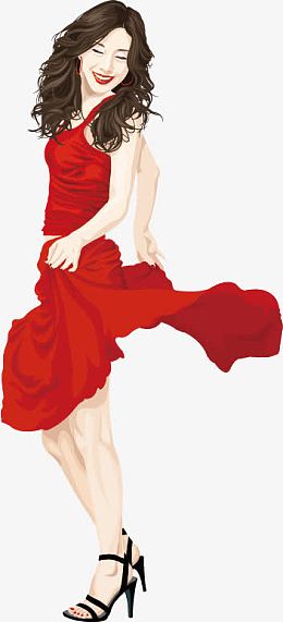 美女矢量图