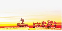 金碧辉煌的喜庆场景
