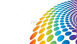 矢量创意炫彩波点