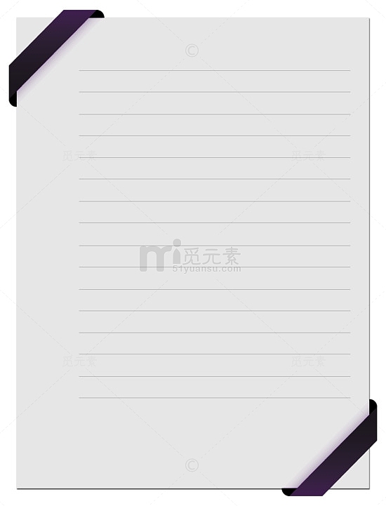 紫色边信纸
