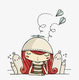 矢量走神的少女