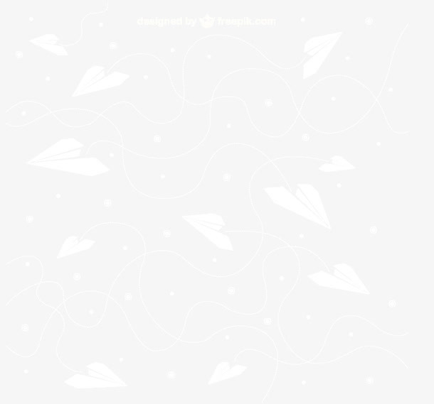 白色飞翔纸飞机背景矢量素材