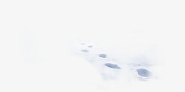 雪地脚印图案
