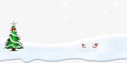 雪地上的雪人