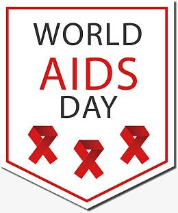 世界艾滋病日标签