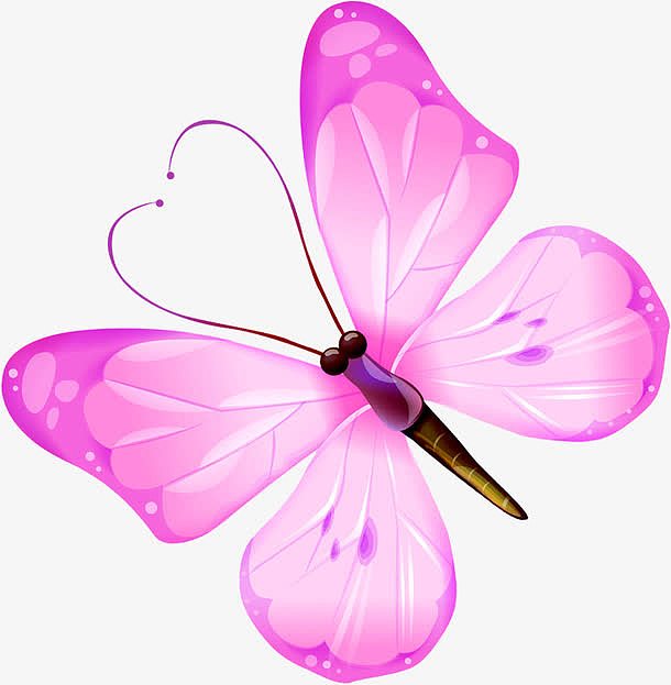 春季粉色蝴蝶装饰