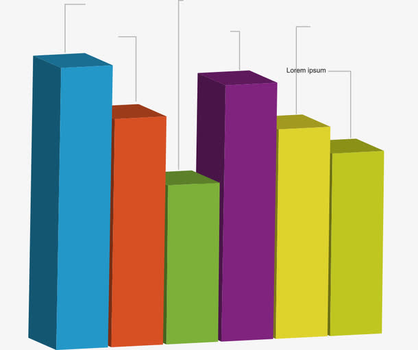 矢量ppt素材数据比例柱形图