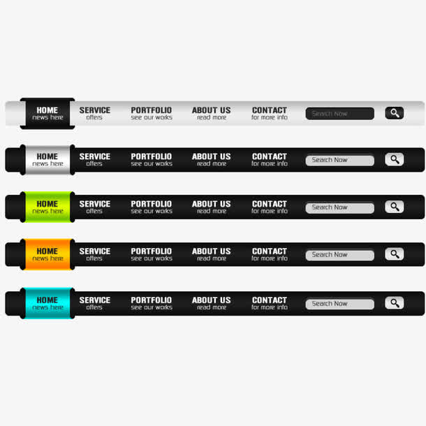 手机ui导航栏设计