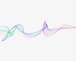 几何曲线彩色线条