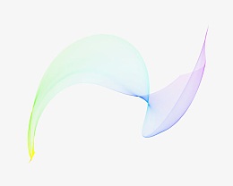 几何曲线彩色线条