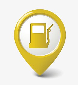 png黄色加油站定位矢量导航栏pngpsdpng手机金刚区图标pngpsdpng时尚