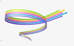 线条抽象几何箭头