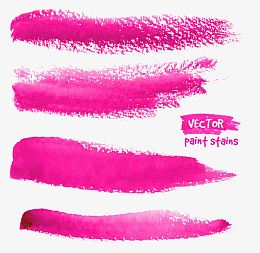 中国风水墨笔触笔刷矢量素材