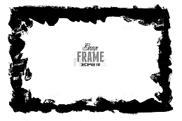 中国风水墨笔触笔刷矢量素材