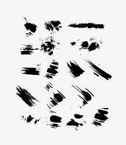 矢量中国风墨迹