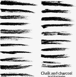 矢量粉笔笔触条纹设计素材