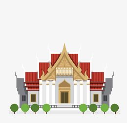 泰国旅游景区的建筑