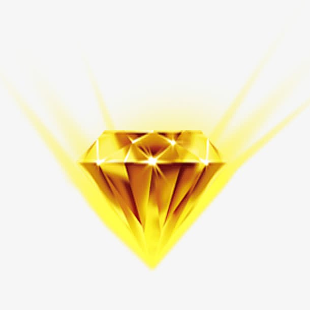 闪光的金色钻石