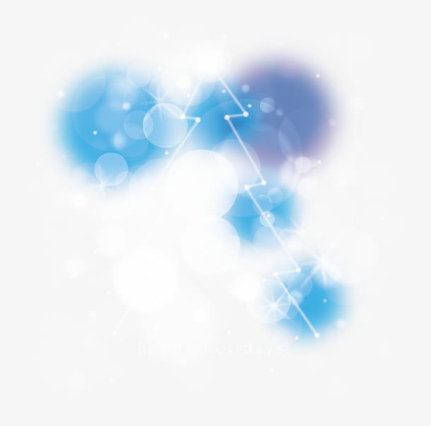 矢量梦幻蓝色闪光插图