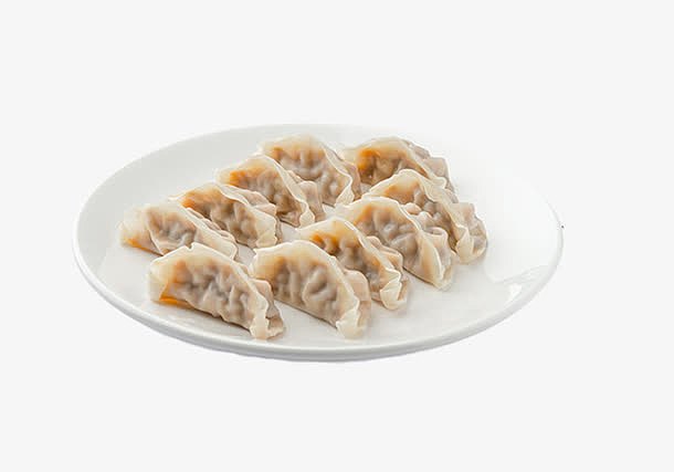 一盘水饺年夜饭饺子素材