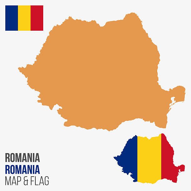 罗马尼亚矢量地图