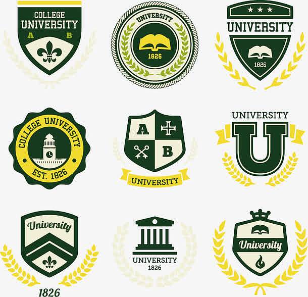 欧美大学logo素材