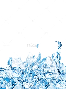 夏季冰块色彩